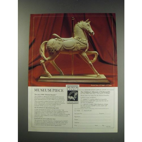 1991 The Children's Museum of Indianapolis Dentzel Stander Ad