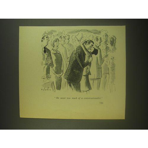 1960 Cartoon by Anton (Antonia Yeoman) - He never was much of a