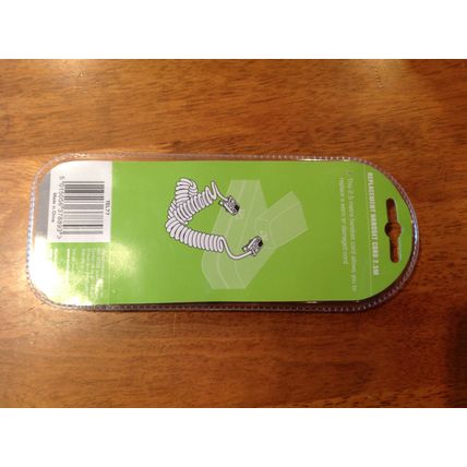 30 PACKS MASTERPLUG REPLACEMENT WHITE HANDSET CORD 2.5m Brand New & Packaged