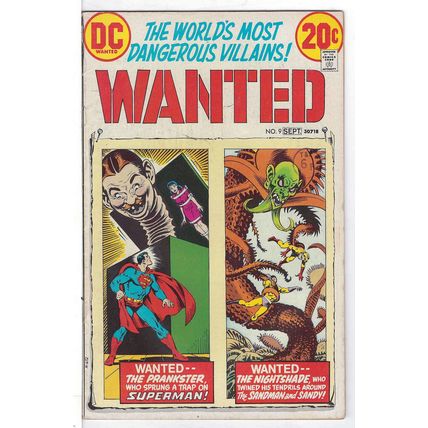 Wanted: Worlds Most Dangerous Villains (Vol 1) # 009 FN+ RS003 ORIG US COMICS
