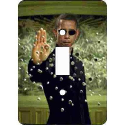 Obama-Matrix Switch Plate (African American Single Switch Plate)