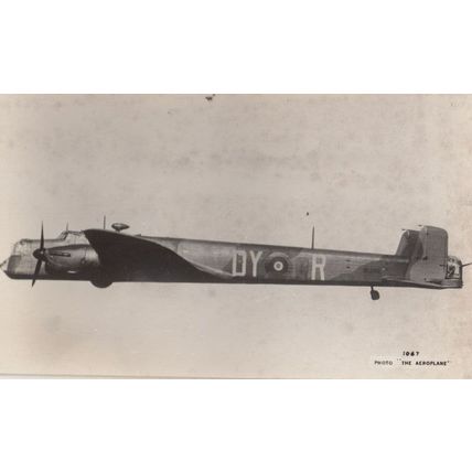Whitley AW38 RR Merlin Military War Real Photo Aircraft Plane Postcard