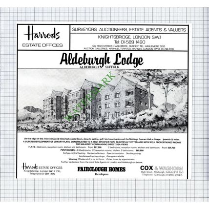 Aldeburgh Lodge Aldeburgh Suffolk House Sale Advert - 1981 Cutting