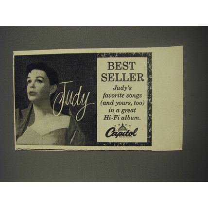 1956 Capitol Records Advertisement - Judy Garland