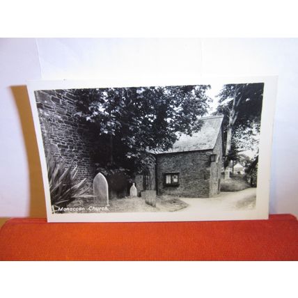 MANACCAN CHURCH, THE LIZARD, CORNWALL unused vintage postcard RP =