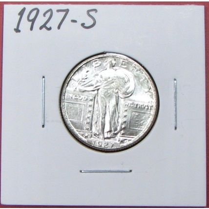 1927-S Standing Liberty Quarter. Replica.