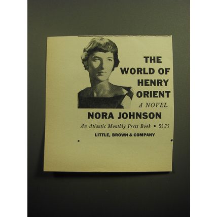 1958 Little, Brown & Company Book Ad - The World of Henry Orient by Nora Johnson