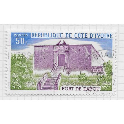 IVORY COAST 1975 DABOU FORT 50F USED