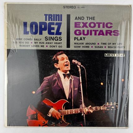 Trini Lopez Sings And The Exotic Guitars Play Vinyl LP Record Album GS 1495