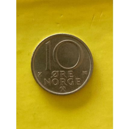 Umlaufmünze Norwegen 10 Öre 1988