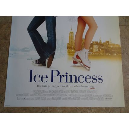 ICE PRINCESS - A WALT DISNEY MOVIE POSTER WTH MICHELLE TRACHTENBERG