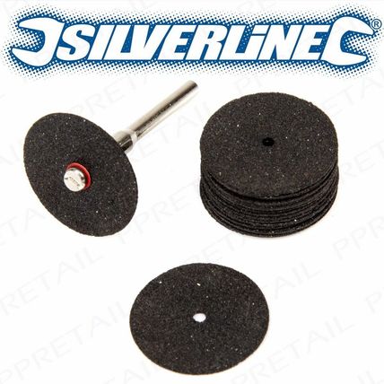 18Pc 22mm METAL ROTARY CUTTING DISC SET + 3.1mm Mandrel Dremel Craft Tool DIY
