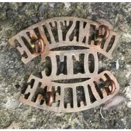 Vintage British OTC Denstone School Officer Training Corps Shoulder Title Army