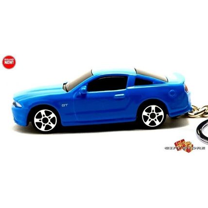 HTF CUSTOM KEYCHAIN GRABBER BLUE FORD MUSTANG GT TINTED GLASS GREAT GIFT