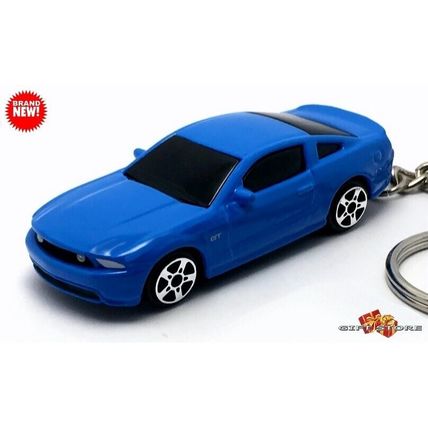 HTF CUSTOM KEYCHAIN GRABBER BLUE FORD MUSTANG GT TINTED GLASS GREAT GIFT