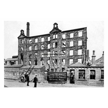 pt0801 - Britannia Mills Ruin , Birstall , Yorkshire - print 6x4
