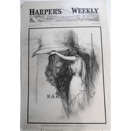 Major-General Winfield Scott Hancock by Nast. Harper's Weekly February 20, 1886