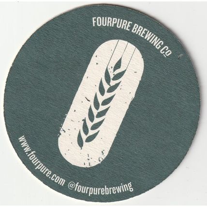 BEER MAT - FOURPURE BREWING CO - CRAFT BEER - (Cat 001) - (2014)