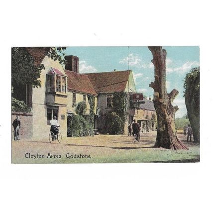 Clayton Arms, Godstone, Surrey, Postcard.