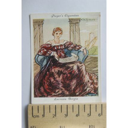1937 John Player Famous Beauties No. 8 Lucrezia Borgia