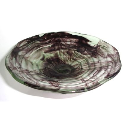 German Art Deco 'Oralit' Cloud Glass 'Edith' Bowl Walther & Sohne.