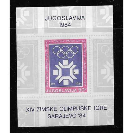 YUGOSLAVIA 1983 WINTER OLYMPIC GAMES MINIATURE SHEET MNH SG MS2106