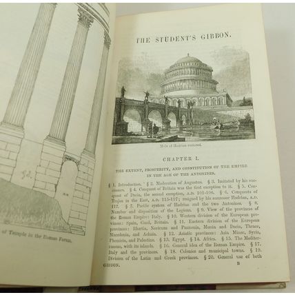 History Of The Decline & Fall Roman Empire Edward Gibbon Vellum Victorian Book