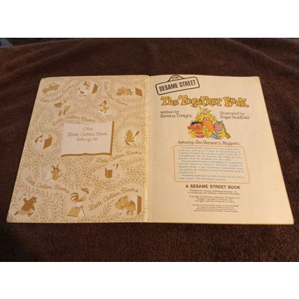Little Golden Book Sesame Street The Together Book By Revena Dwight Fine+1971