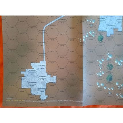 Two Unused Classic BattleTech Paper Maps CBT City Ruins & CityTech