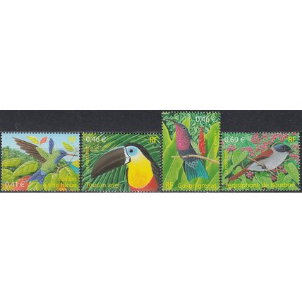 France 2003 Michel 3687 - 3690 Neuf ** Cote (2008) 5.00 € Oiseaux d'outre-mer