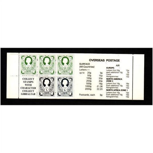 GIBRALTAR 1981 50p BOOKLET MINT