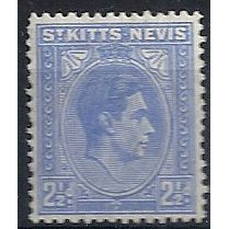 St Kitts-Nevis 1938 SG72 2 1/2d Ultramarine Mounted Mint ...