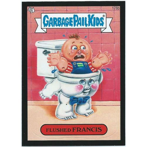 2013 Garbage Pail Kids Series 3 Black Parallel - #178b - Flushed Francis