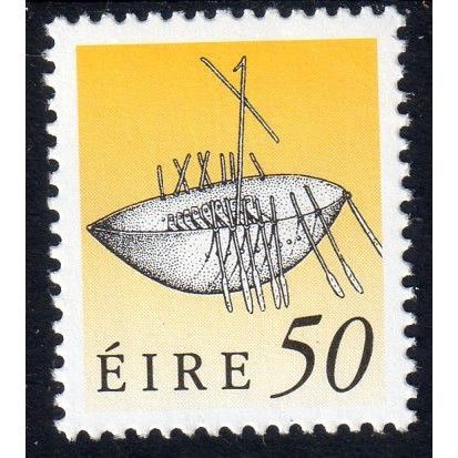 1990 Ireland Sg761 50p CHALK PAPER MOUNTED MINT (E27)