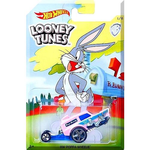 Hot Wheels - HW Poppa Wheelie: HW Looney Tunes #1/8 (2018) *Bugs Bunny / Kroger*