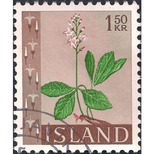 ICELAND, Icelandic Flowers, brown 1964, 1.50 Kr