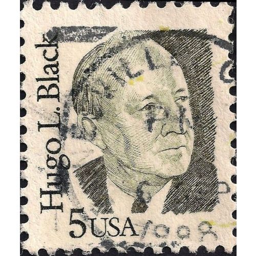 USA, PEOPLE, Hugo L Black, black 1986, 5c, #3