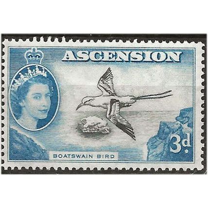 Ascension Island 1956 SG62 3d Black & Blue Unmounted Mint ..