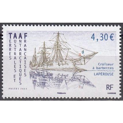 TAAF 2011 Yvert 580 Neuf ** Cote (2017) 17.00 € Croiseur à barbettes Lapérouse