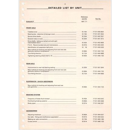 Renault MR171 Service Bulletins 1978 To 1981 PDF