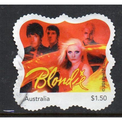 2024: BLONDIE 50, DEBRA HARRY. 50 years ANNIVERSARY USED MYSTAMP. 01/2