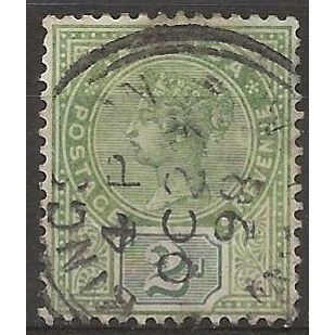 Jamaica 1889 SG28a 2d Deep Green Crown CA Fine Used ..