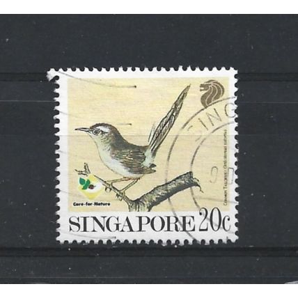 Singapore.SG663 20c Long-tailed Tailor Bird.Fine Used.Jul25