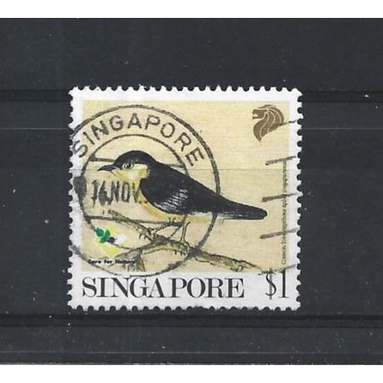 Singapore.SG666 $1 Common Iora.Fine Used.Jul25