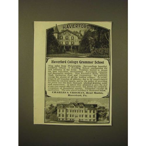 1902 Haverford College Grammar School Ad