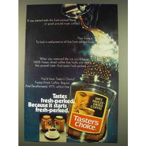 1976 Taster's Choice Coffee Ad