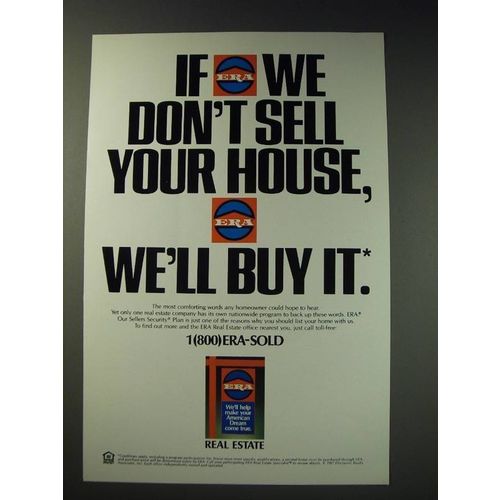 1987 ERA Electronic Realty Associates Ad - If we don't sell your house