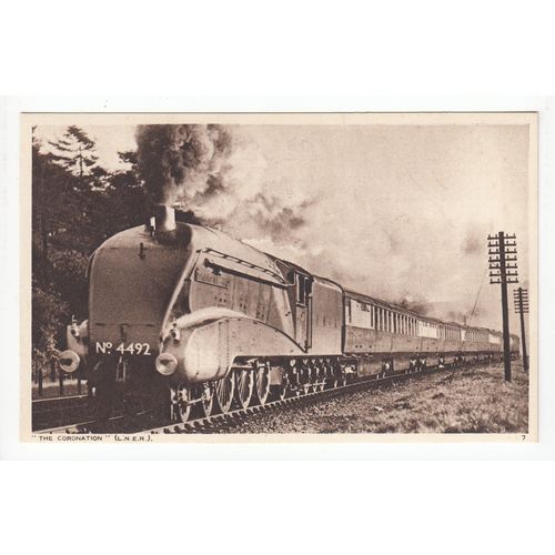 The Coronation Steam Locomotive LNER Railway Postcard 7