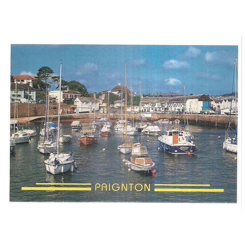 the harbour, PAIGNTON, DEVON, unused vintage postcard (a) =