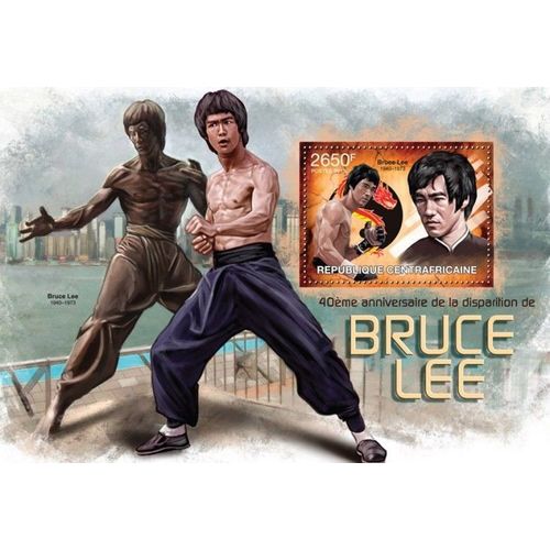 CENTRAL AFRICA 2013 SHEET MNH BRUCE LEE CINEMA ACTORS 1A